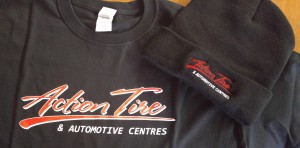 ACTION TIRE - TSHIRT AND TOQUES